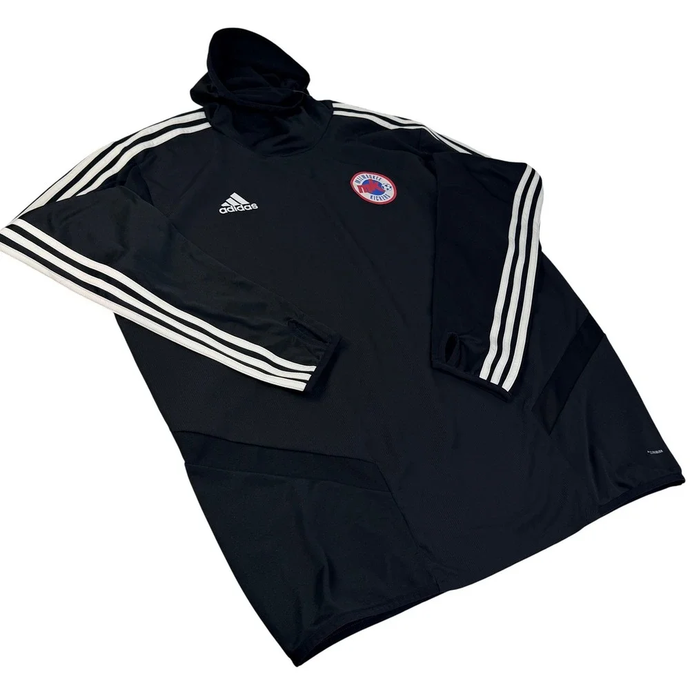 Adidas Tiro 19 Warm Top Mens XL Black Climawarm Hooded Soccer Jersey‎ DJ2593 NWT